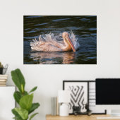 Poster Pélican en mouvement (Bureau à domicile)