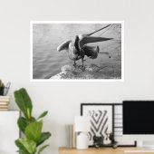 Poster Pélican montrant l'Alaska 1918 (Bureau à domicile)