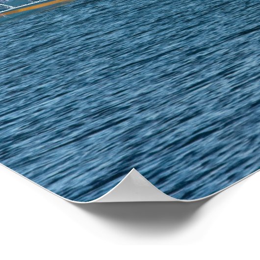 Poster Pélican sur un post-impression ou posté (Coin)