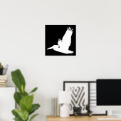 Poster Pélican volant (Bureau à domicile)