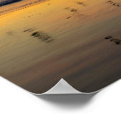 Poster Pélicans au coucher du soleil - Venice Beach, CA (Coin)