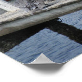 Poster Pélicans sur le quai (Coin)