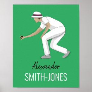 Poster Pelouse Bowls