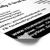 Poster Pelouse noire, services d'entretien de la pelouse (Coin)