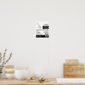 Poster Pelouse noire, services d'entretien de la pelouse (Cuisine)