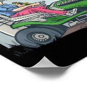 Poster Pelouse tondeuse papa mow bière drôle machine à he (Coin)