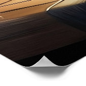 Poster Pembroke Corgi Boire une bière au pub (Coin)