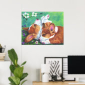 Poster Pembroke Welsh Corgi IMPRIMER (Bureau à domicile)