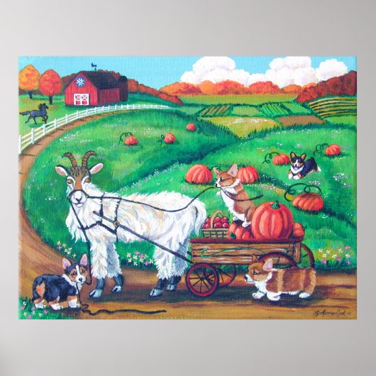 Poster Pembroke Welsh Corgi Imprimer (Devant)