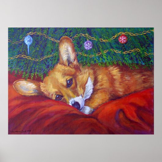 Poster Pembroke Welsh Corgi IMPRIMER (Devant)