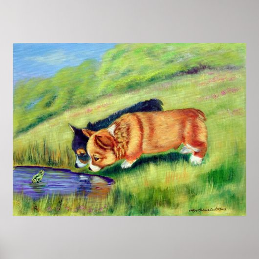 Poster Pembroke Welsh Corgi toile d'impression (Devant)