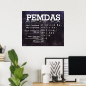Poster PEMDAS (Bureau à domicile)