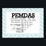 POSTER PEMDAS<br><div class="desc">Cette pièce explique l'ordre des opérations (PEMDAS). Cette pièce est une excellente aide/décoration pédagogique en classe,  surtout dans les classes de maths.</div>