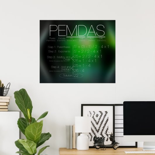 POSTER PEMDAS (Bureau à domicile)