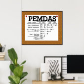 Poster PEMDAS Bulletin Board *MISE À JOUR* (Bureau à domicile)