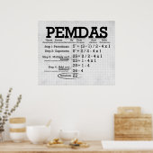 Poster PEMDAS *MISE À JOUR* (Cuisine)