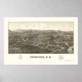 Poster Penacook, NH Panoramic Map - 1887 (Devant)