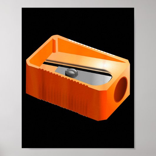 Poster Pencil Sharpener Funny Office School Supplies Cost (Devant)