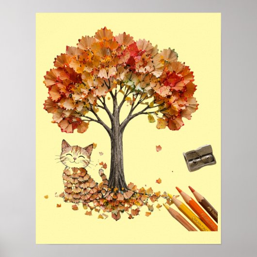 Poster Pencil Shaving Texture Wall Art (Devant)