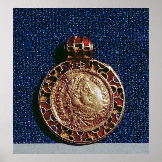 Poster Pendentif d'or sous forme de pièce (Devant)