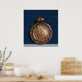 Poster Pendentif d'or sous forme de pièce (Cuisine)