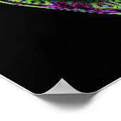 Poster Pendentif (motif abstrait coloré - pareidolia) (Coin)