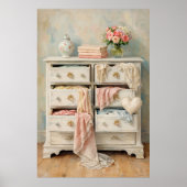 Poster Penderie Vintage Shabby Chic (Devant)