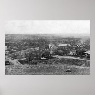 Poster Pendleton, photographie de vue d'oeil d'oiseaux de
