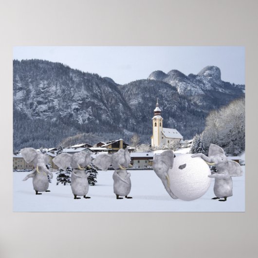 Poster Pengphants doux (Devant)