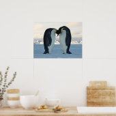 Poster Penguin Arctic Anniversaire Douche fête Amour Dest (Cuisine)