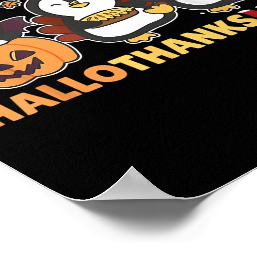 Poster Penguin Christmas Halloween Costume Happy Hallotha (Coin)