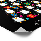 Poster Penguin Christmas Tree Xmas Day Holiday Men &amp;  (Coin)