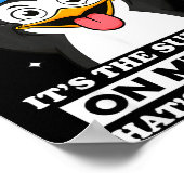 Poster Penguin Funny Controlling My Mouth Is The Easy Par (Coin)