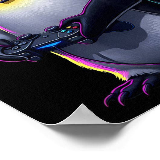 Poster Penguin Gaming Animal Video Games Funny Penguin (Coin)