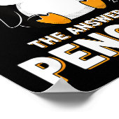 Poster Penguin I Did The Math The Answer Is Penguin - Fun (Coin)