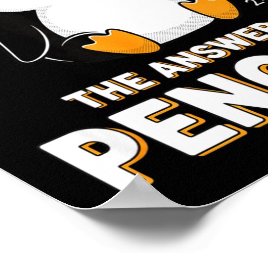 Poster Penguin I Did The Math The Answer Is Penguin - Fun (Coin)