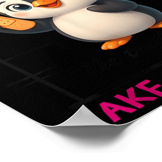 Poster Penguin I'm Not Mean I'm Just Honest The Truth Hur (Coin)