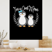 Poster Penguin Je Suis Une Maman Cool (Cuisine)