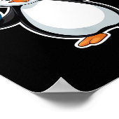 Poster Penguin Santa Hat 67 Icy Numbers Christmas Birthda (Coin)