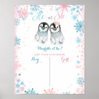 Penguin Winter Genre Reveal Vote Board