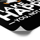 Poster Penguins Make Me Happy You Not So Much Funny Pengu (Coin)