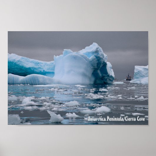 Poster Péninsule de Cierva Cove, Antarctique (Devant)