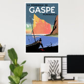 Poster Péninsule de Gaspé ~ Canada (Bureau à domicile)