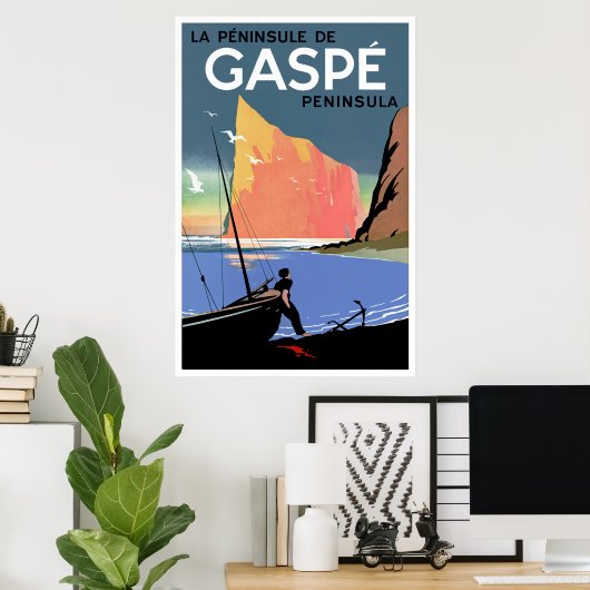 Poster Péninsule de Gaspé ~ Canada (Bureau à domicile)