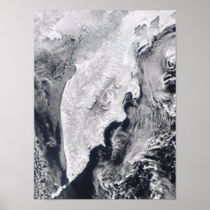 Poster Péninsule de Kamchatka, Russie orientale