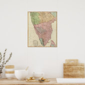 Poster Péninsule de l'Inde composite (Cuisine)