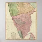 Poster Péninsule de l'Inde composite (Devant)