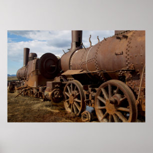 Poster Péninsule de Seward, Alaska, Train jusqu'à nulle p
