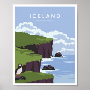 Poster Péninsule de Snæfellsnes en Islande