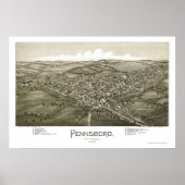 Poster Pennsboro, WV Panoramic Map - 1899 (Devant)